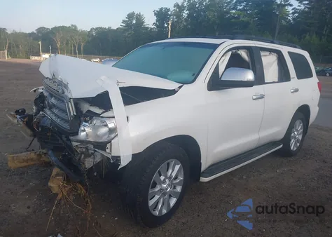 2016 Toyota Sequoia Platinum z USA, uszkodzony, nr VIN 5TDDY5G12GS142427